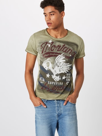 Key Largo T-Shirt 'Montana' in Grün