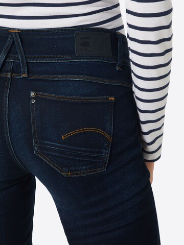 G-STAR Skinny Jeans 'Lynn Mid Skinny' i blå