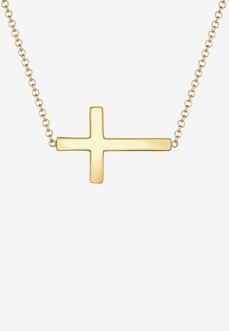 ELLI Ketting 'Kreuz' in Goud