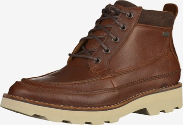 CLARKS Lace-Up Boots in Brown: front