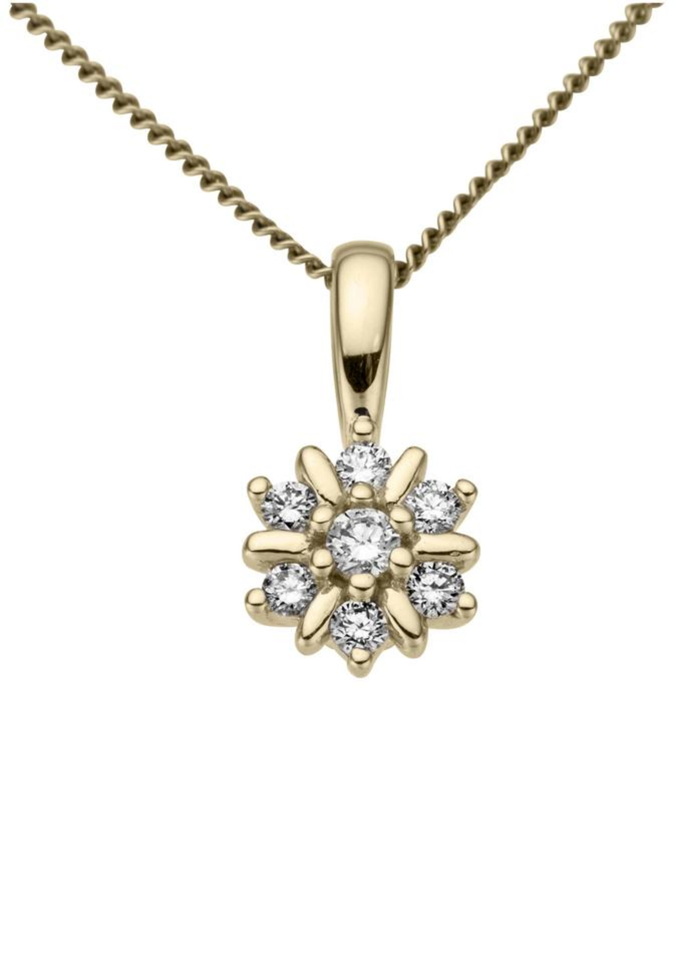 FIRETTI Kettenanhänger in Gold: Vorderseite