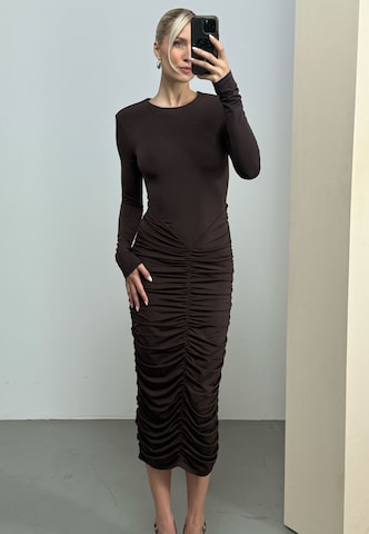 Brown Chic Dress Look