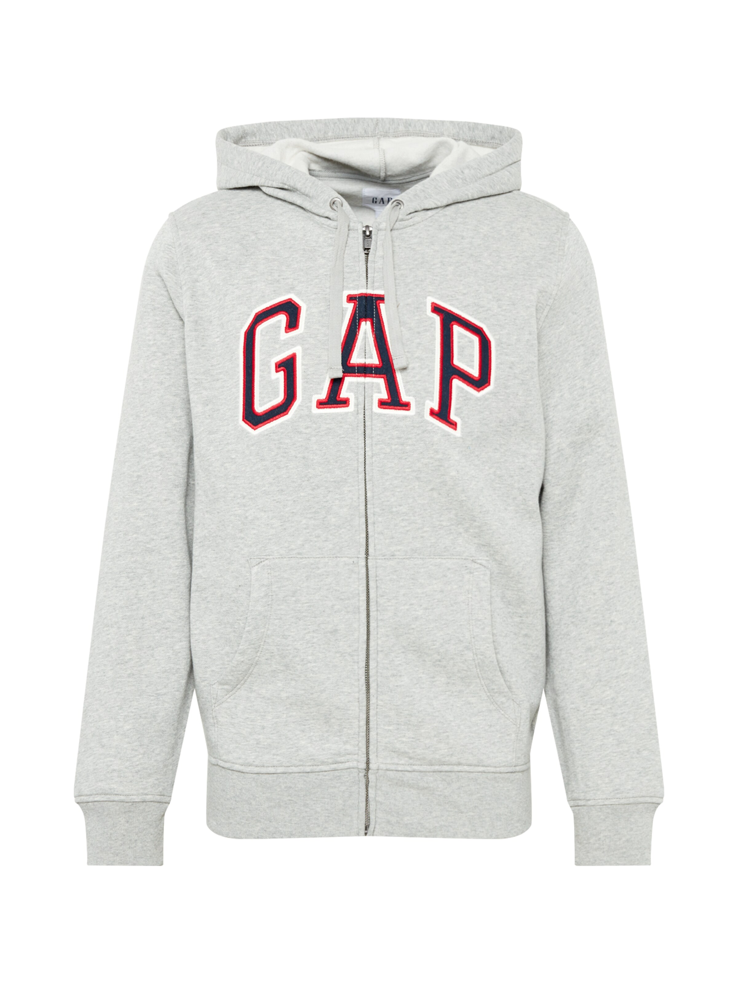 GAP - Sweatvest 'ARCH FZ HD' in de kleur Grijs