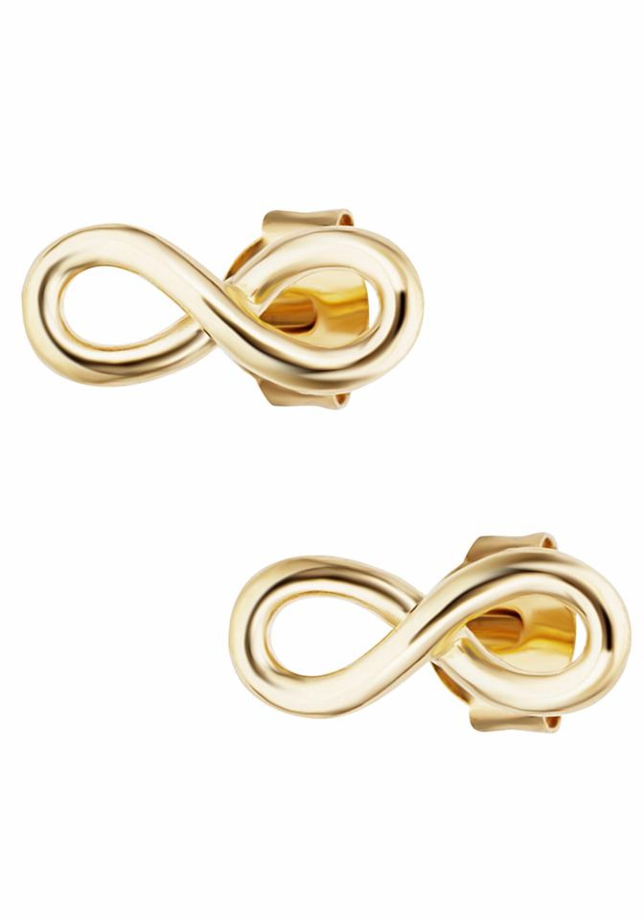caï Ohrstecker 'Infinity C7374E/90/00' in Gold: Vorderseite