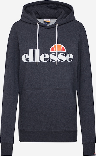 ELLESSE Sweat-shirt 'Torices' en anthracite / orange / rouge / blanc, Vue avec produit