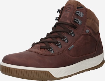 ECCO Lace-Up Boots 'ECCO BYWAY TRED' in Brown: front