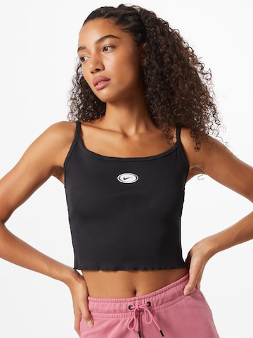 Nike Sportswear Top – černá: přední strana