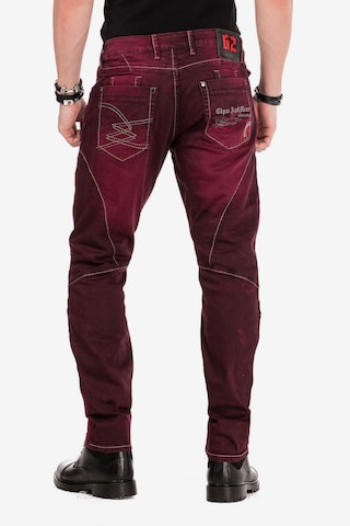 CIPO & BAXX Slimfit Jeans in Rot