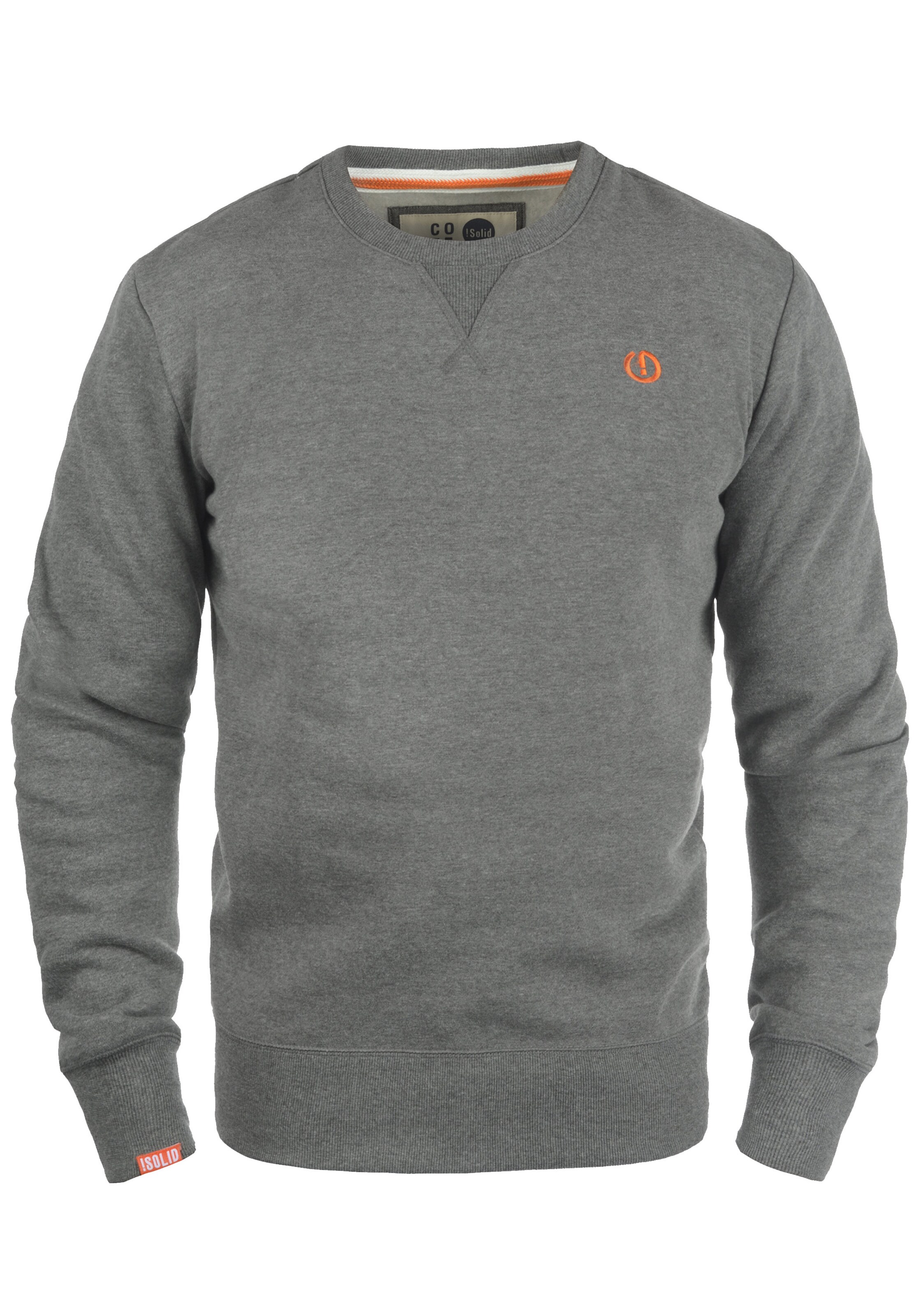Sweat-shirt 'Benn' !Solid en gris : devant