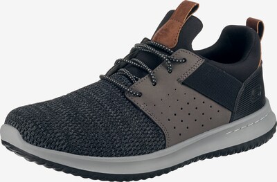 SKECHERS Sneaker 'Delson Camben' in braun / schlammfarben / hellgrau / schwarz, Produktansicht
