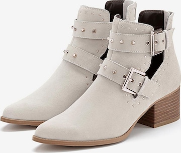 LASCANA - Botas de tobillo en beige