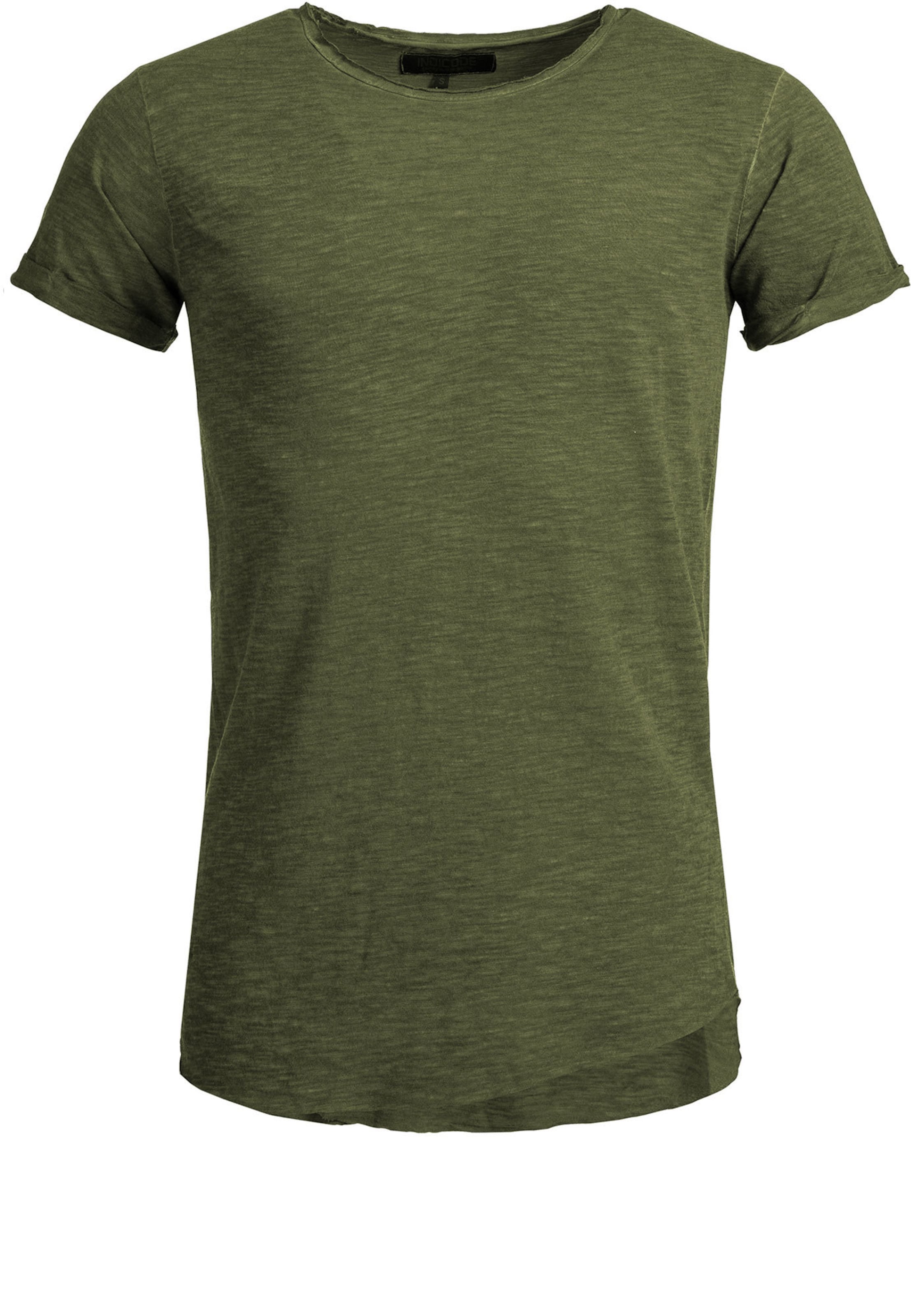 INDICODE JEANS Shirt 'Willbur' in Groen: voorkant