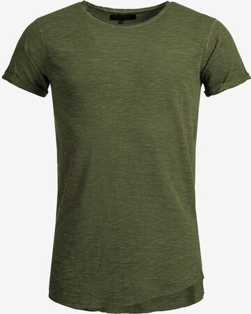 T-Shirt 'Willbur' INDICODE JEANS en vert : devant