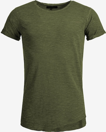 INDICODE JEANS Shirt 'Willbur' in Groen: voorkant