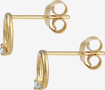 Elli DIAMONDS Ohrringe 'Kreis' in Gold
