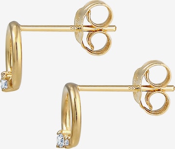 Elli DIAMONDS Earrings 'Kreis' in Gold