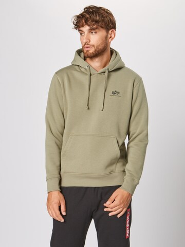 ALPHA INDUSTRIES Regular fit Tréning póló - zöld