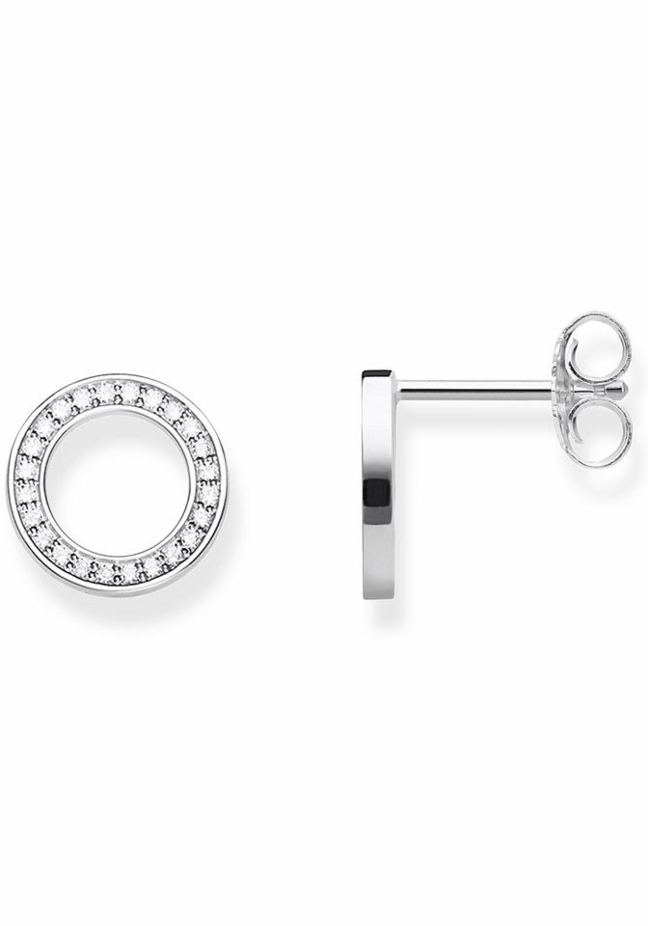 Thomas Sabo Ohrstecker 'Kreise' in Silber: Vorderseite