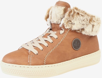 Rieker High-Top Sneakers in Brown