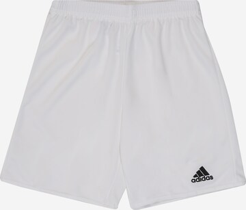 ADIDAS PERFORMANCE Regular Workout Pants 'Parma 16' in White: front