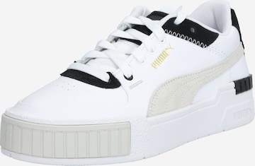 PUMA حذاء رياضي بلا رقبة 'Cali' بلون أبيض: الأمام