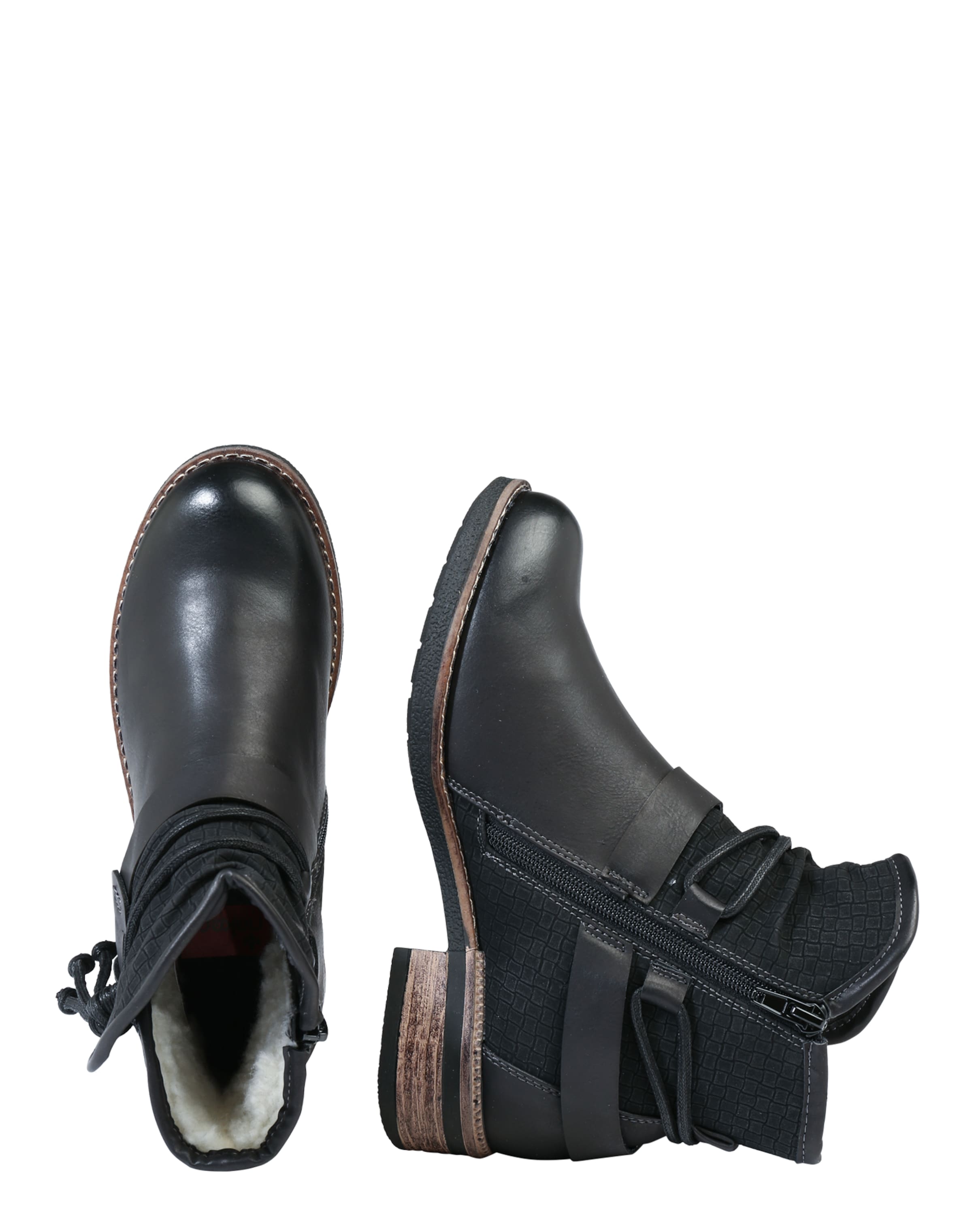 Rieker Enkellaarsjes in Zwart