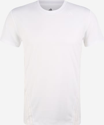 Maglia funzionale 'AERO 3S TEE' di ADIDAS SPORTSWEAR in bianco: frontale