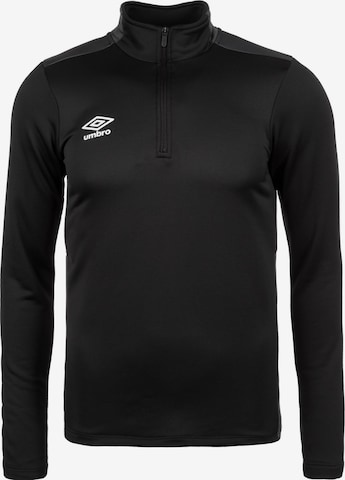 Sweat de sport UMBRO en noir : devant