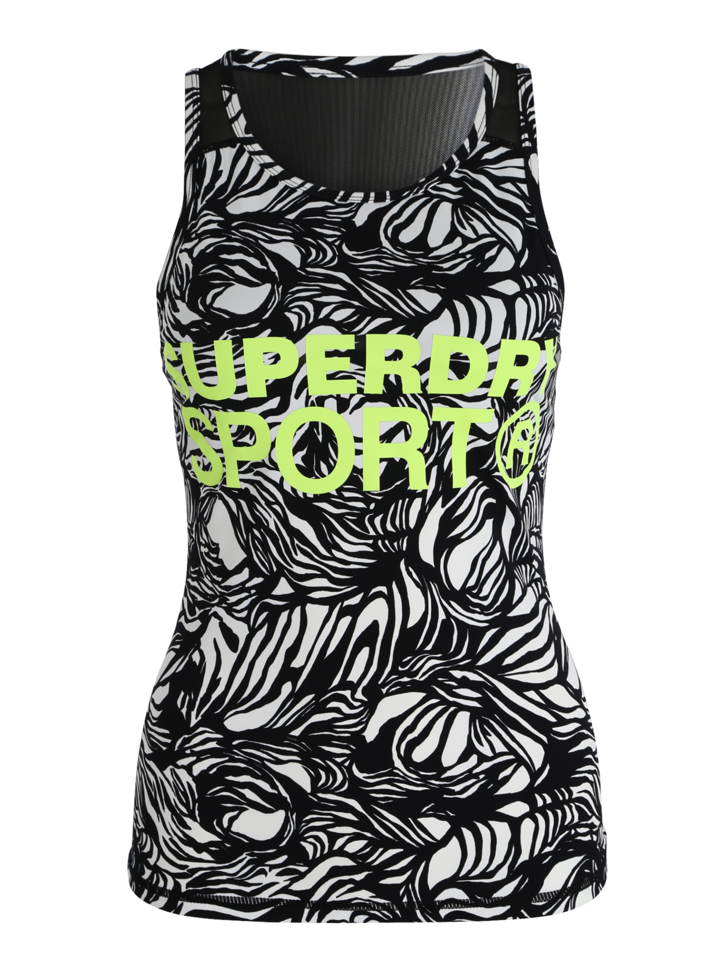 Superdry - Functioneel shirt 'Active Mesh Panel' in de kleur Geel