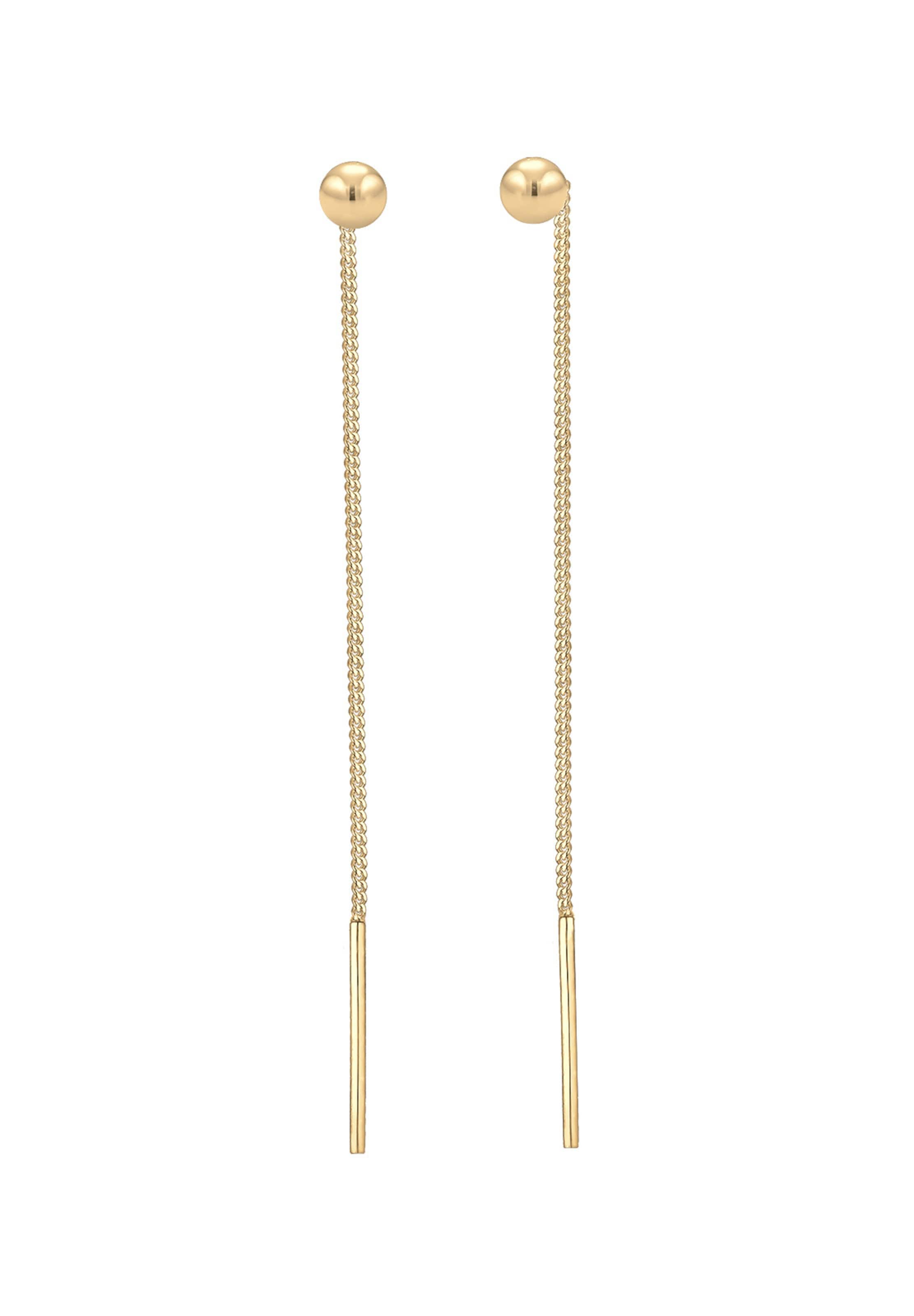 ELLI Náušnice - Zlatá: predná strana