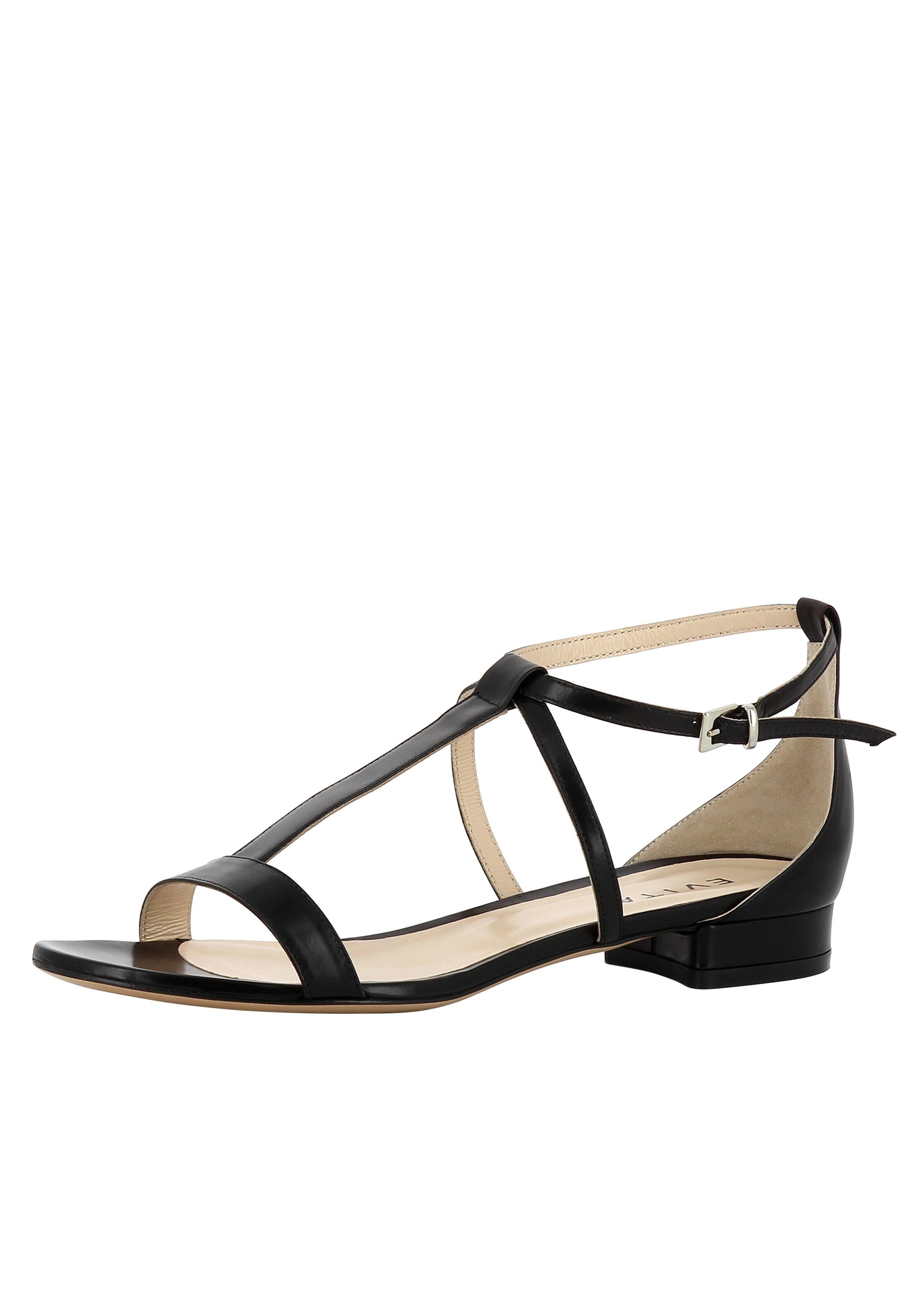 EVITA Sandalen met riem 'Salvina' in Zwart: voorkant