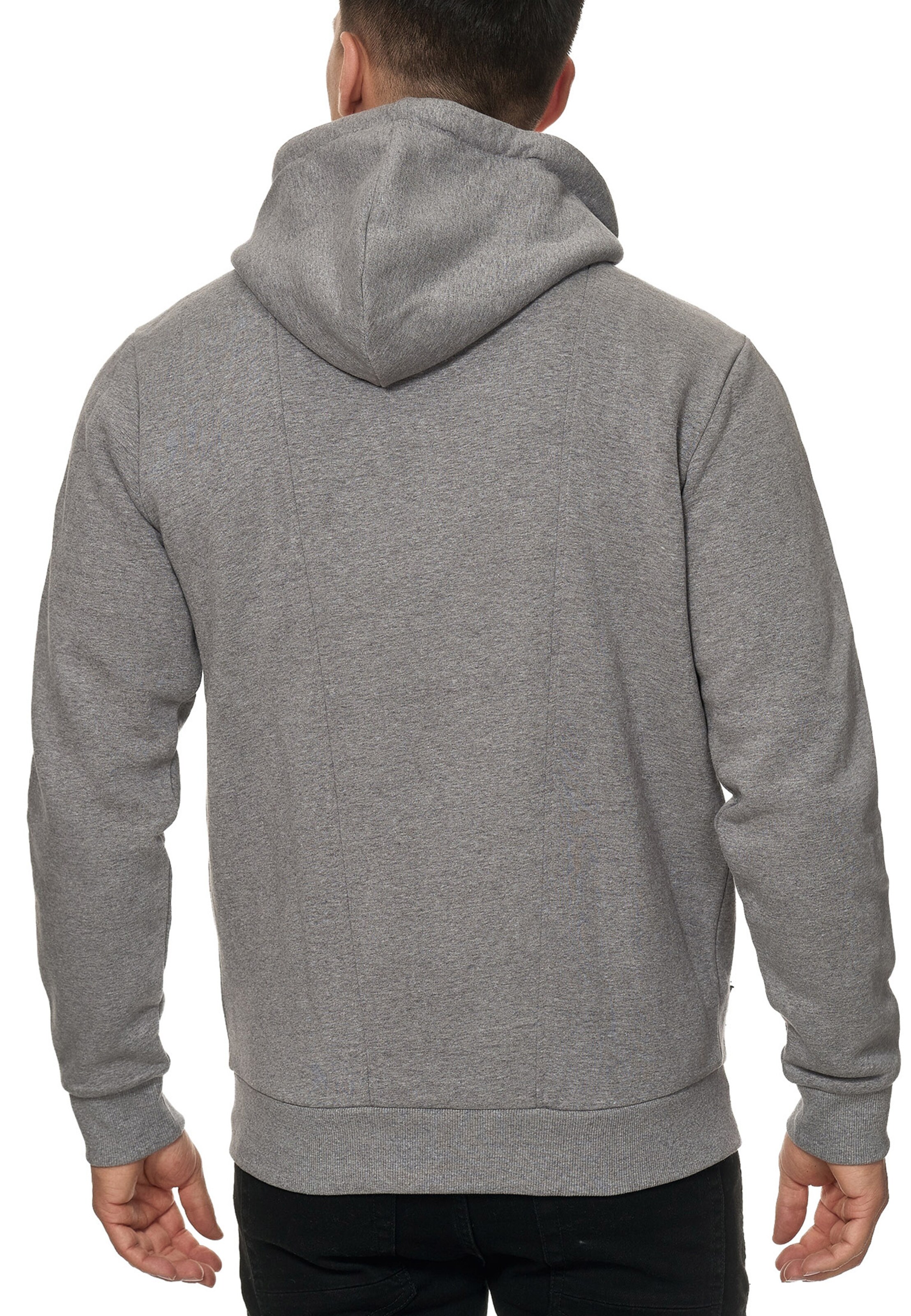 INDICODE JEANS Sweat jacket 'Elm' in Grey