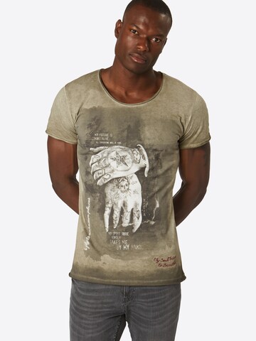 Key Largo - Camiseta 'MT ALIVE round' en verde: frente