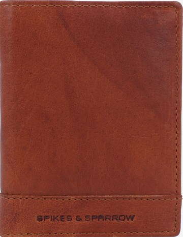 Spikes & Sparrow Wallet in Brown: front