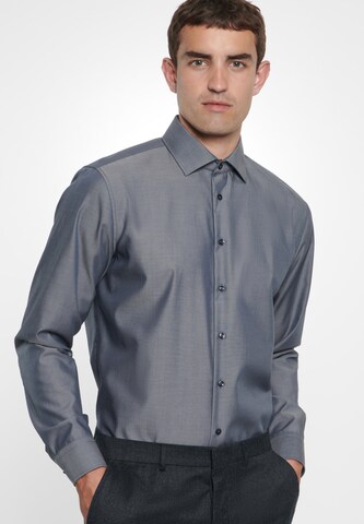 SEIDENSTICKER Slim fit Business Shirt in Grey