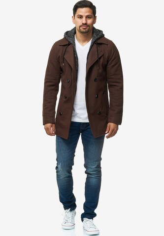 INDICODE JEANS Wollmäntel 'Cliff Jacke' in Braun