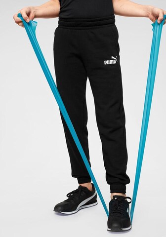 PUMA Tapered Sporthose in Schwarz