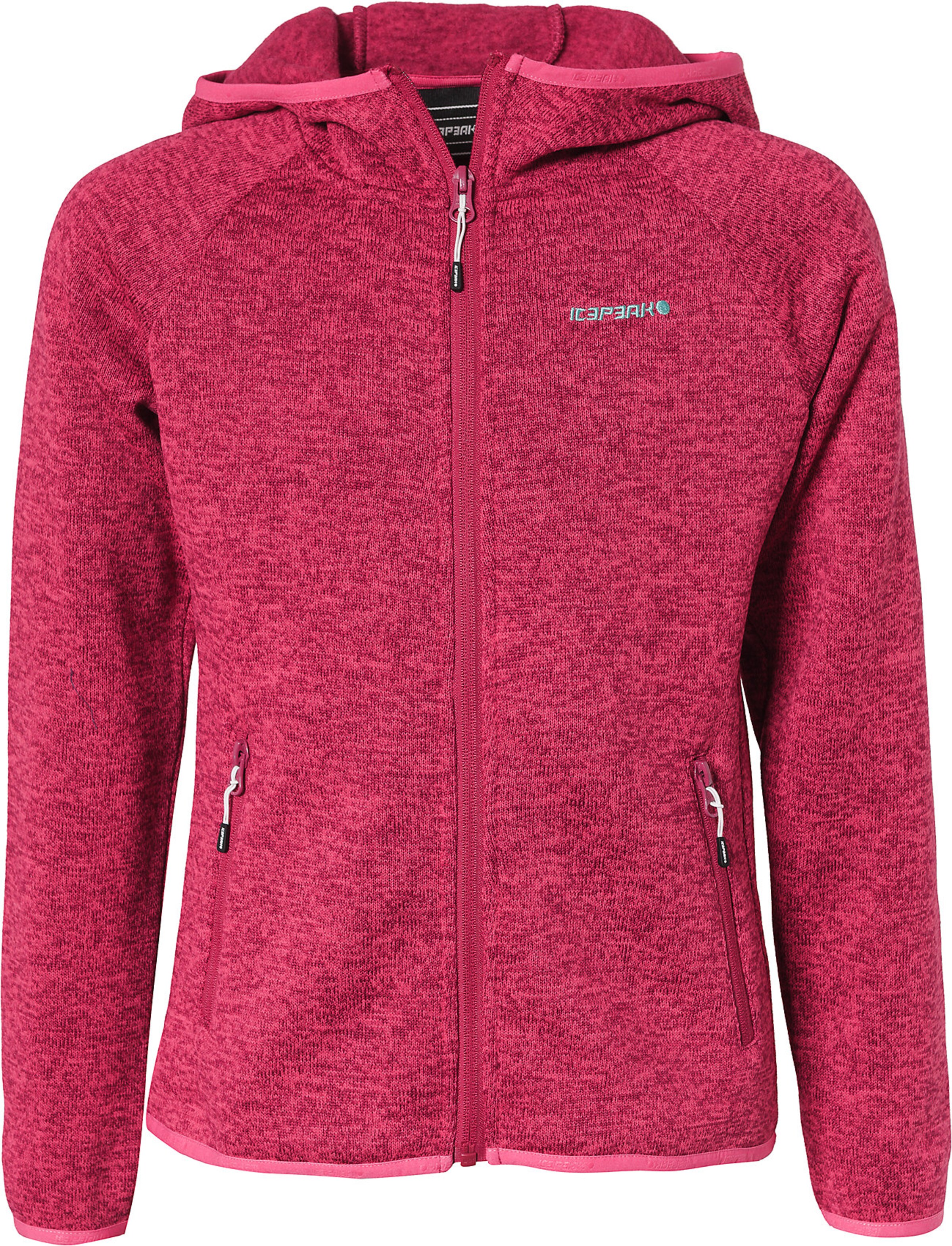ICEPEAK - Strickfleecejacke 'Kuna' in pinkmeliert