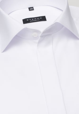 ETERNA Comfort fit Button Up Shirt in White