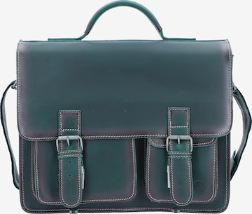 GREENBURRY Document Bag 'Buffalo' in Green: front