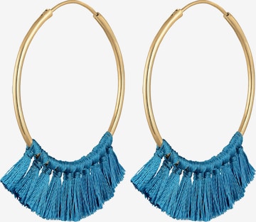 ELLI - Pendientes 'Boho' en azul: frente