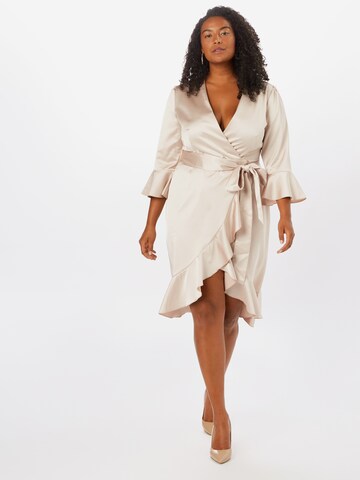 Guido Maria Kretschmer Curvy Cocktail Dress 'Mariella' in Silver