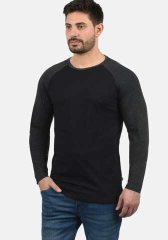 !Solid Shirt 'Bastien' in Schwarz: Vorderseite