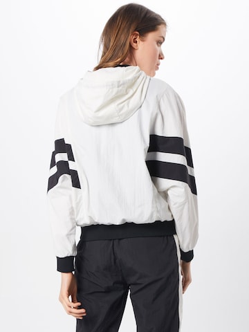 Urban Classics Between-Season Jacket 'Crinkle Batwing' in White: back