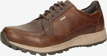 SIOUX Athletic Lace-Up Shoes 'Fabirio' in Brown: front