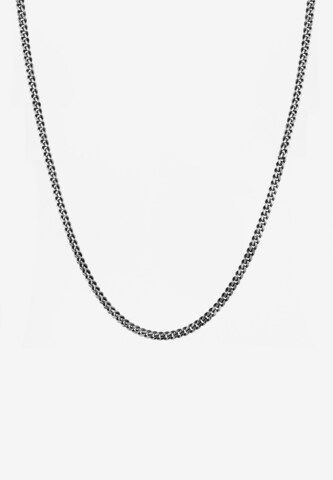 KUZZOI Halsband 'Panzerkette' i silver