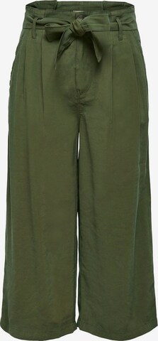 Wide Leg Pantalon à pince 'Aminta-Aris' ONLY en vert : devant