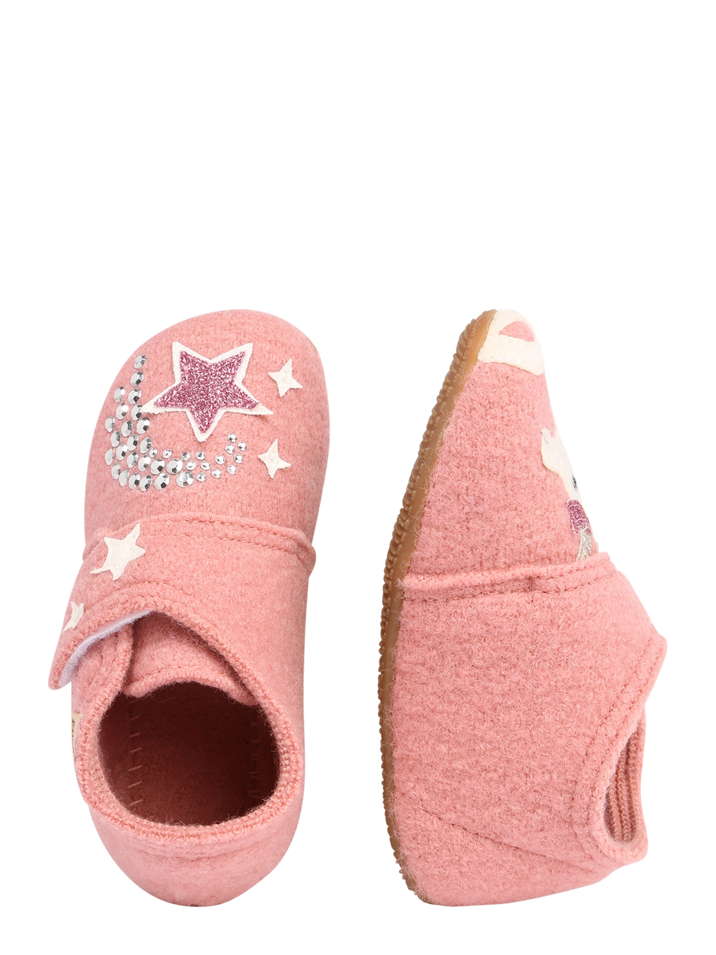 Pantoufle 'Einhorn & Stern' Living Kitzbühel en rose