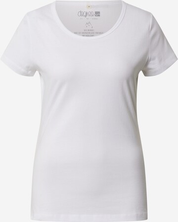 Degree T-shirt 'Classic Shirter' i vit: framsida