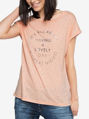 ESPRIT T-Shirt 'Lovely Day' in Orange: predná strana